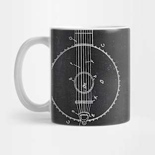 Chalkboard Banjo Patent Mug